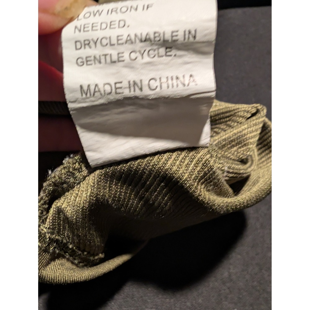 Ask Me About My ADHD Squirrel Graphic Long Sleeve Tee Olive Green Mens Large - Picture 6 of 6
